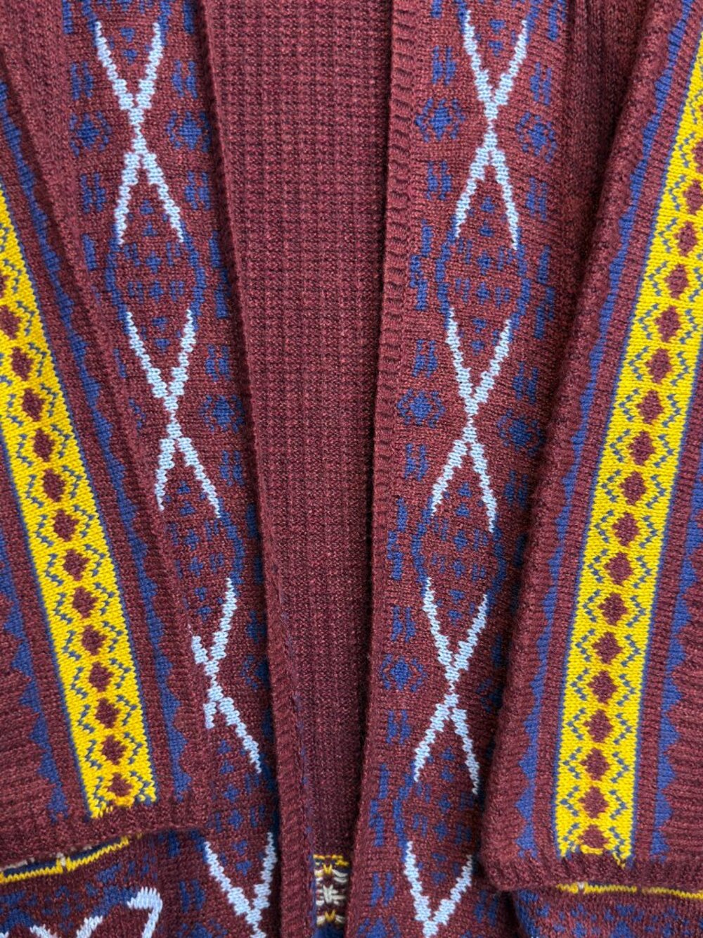 NWT Lucky Brand Southwestern Aztec Open Cardigan Sweater Women's M Boho Print - Picture 5 of 15